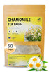 TeaDeam Chamomile Tea Bags, Caffeine-Free Sleep Time Tea for Relieving Stress, Brew Hot or Iced, 50 Bags