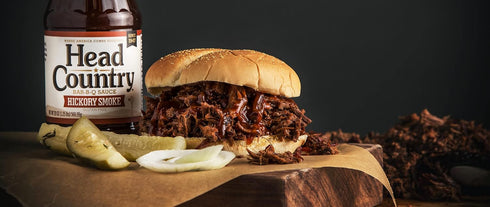Country 20 Pack 6 Head Bar-B-Q Sauce, Hickory Smoke Soy Free, Gluten Free BBQ Sauce With No Preservatives Smoky & Sweet