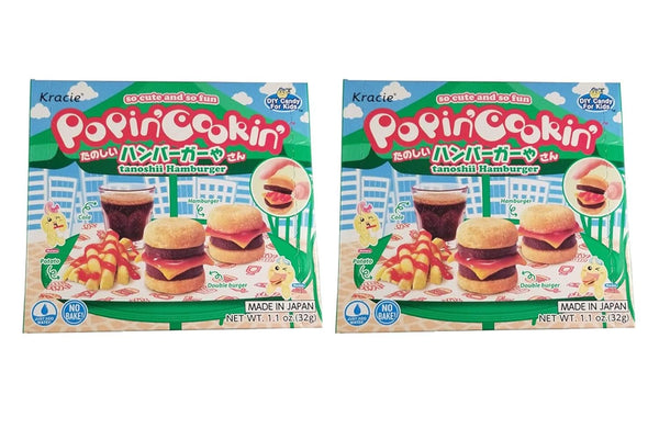 Kracie Popin Cookin Tanoshii Hamburger DIY Candy, 2 Pack Total of 2.2oz