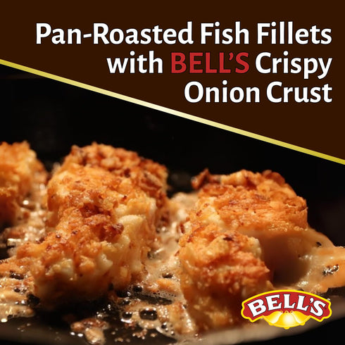 6 oz Bell's Fresh Fried Onions Bag Crispy & Flavorful Topping for Green Bean Casserole, Burgers, Salads & More Classic