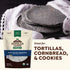 1.5 lb, Organic Blue Haven Cornmeal Unsalted, Heirloom Indian Dent Blue Corn, Non-GMO, Farmed From Regenerative Soil
