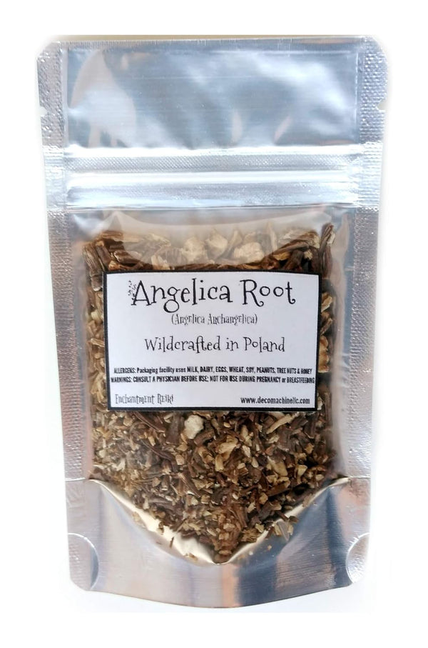 Angelica Root Reiki Charged Loose Leaf Tea, Wildcrafted in Poland, 0.8 oz Bag Small Sample