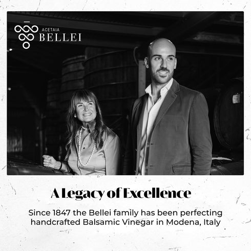 250ml Acetaia Bellei Rich & Thick Italian Balsamic Condiment with Cooked Grape Must, Wine Vinegar & Balsamic of Modena