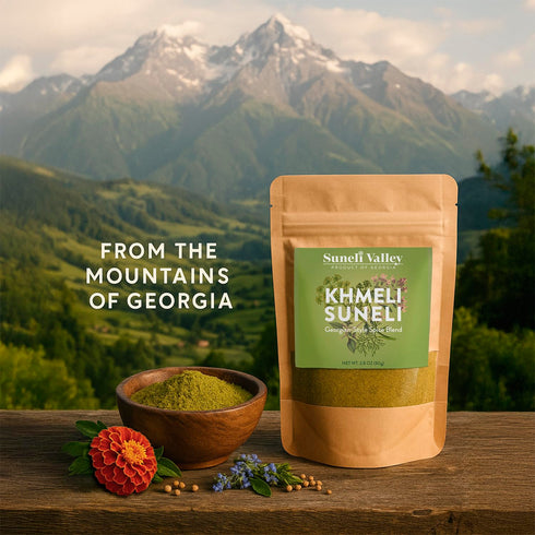 2.8oz (80g) Suneli Valley Khmeli Suneli | Premium Georgian-Style Seasoning | Aromatic Mix of Herbs and Spices | Ideal