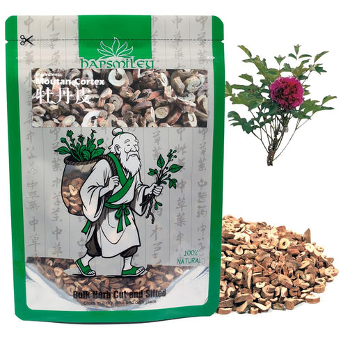 Hapsmiley Peony Bark (Paeoniae Cortex/Mu Dan Pi/) Dried Bulk Herbs 3.5 oz