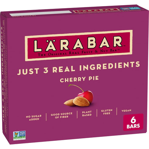 Larabar Cherry Pie Fruit and Nut Bars, Gluten Free and Vegan, 10.2