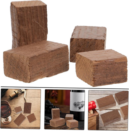 OUNONA Rustic Oak Wood Chips for Red Wine Brewing - Enhance Flavor Profile with Random Shapes