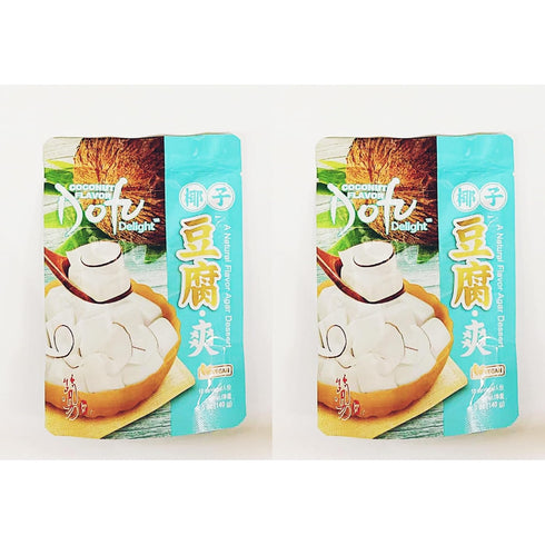 Generic Tofu Delight Coconut Flavor Dessert Powder, Vegan, 40g, 2 Pack