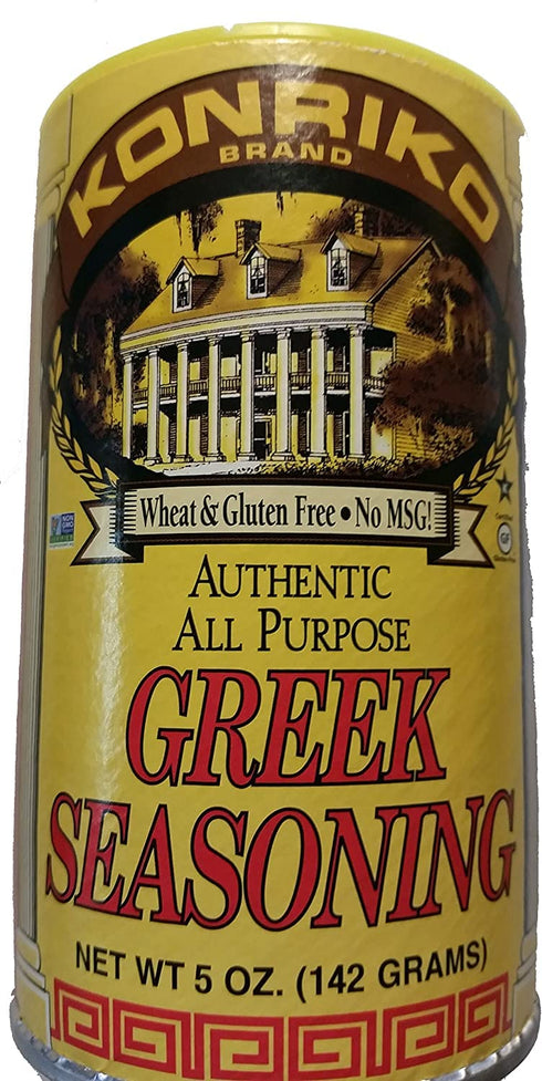 Konriko Greek Authentic Seasoning, 5 oz, Wheat Free, Gluten Free, No MSG