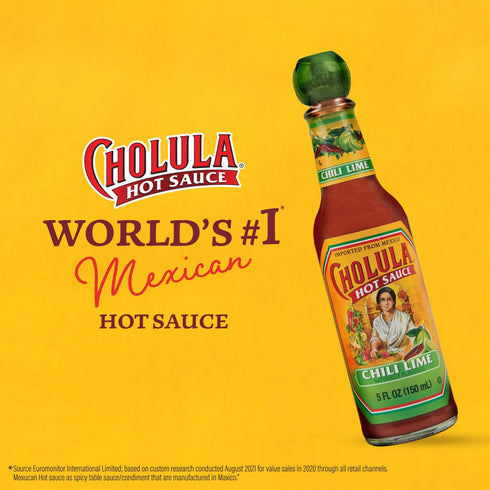 5 OZ CHOLULA SAUCE HOT CHILI LIME