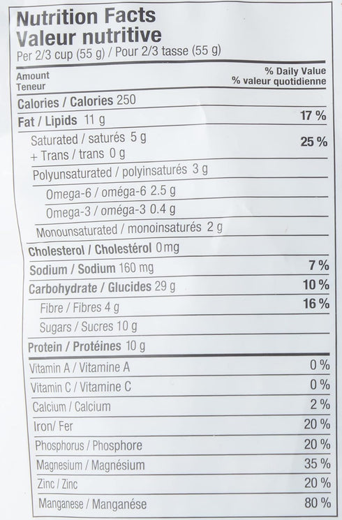10oz, 13 3 3 6, 4 10 Packaging (Pack 2) Manitoba Harvest Hemp Yeah Granola, Dark Chocolate, with g of Protein, g Omegas