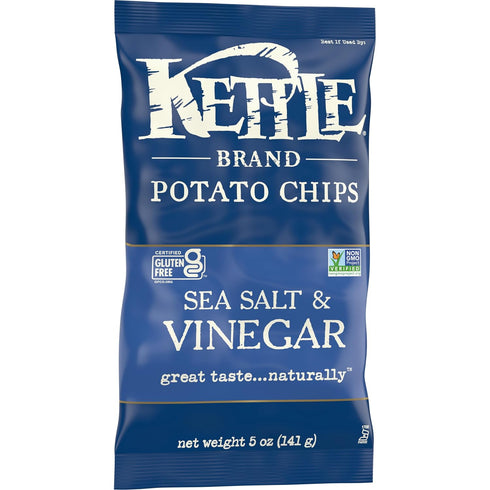 5 Oz Kettle Brand Potato Chips, Salt & Vinegar Kettle Chips