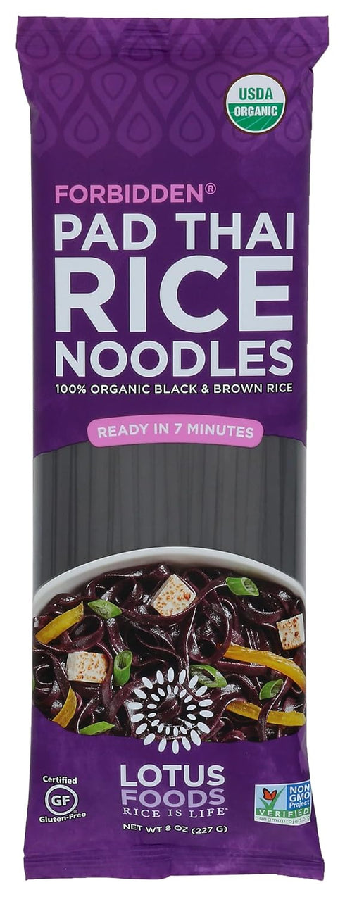 Lotus Foods, Noodles Pad Thai Forbidden Rice Organic, 8 Ounce