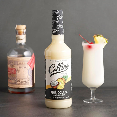32 oz Collins Pina Colada Mix | Made With Real Pineapple Juice, Coconut and Other Natural Flavors | Tropical Cocktail