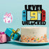 9 LEVEL UNLOCKED Birthday Cake Topper - 9th Happy Birthday Gamepad Decorations for Kids Bday Party