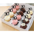 Sumerk 24PCS 30 Cupcake Toppers, Black Glitter 30th Birthday Cupcake Picks, Anniversary Party Decorations