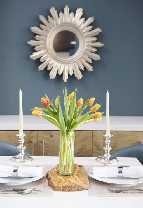 KaBloom PRIME NEXT DAY DELIVERY - Fall Collection - Bouquet of Fresh Orange Tulips with Vase (Farm-Fresh, Cut-to-Order