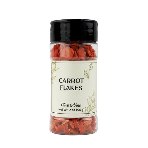 Olive & Vine Carrot Flakes, Sweet & Earthy, For Stews & Salads,