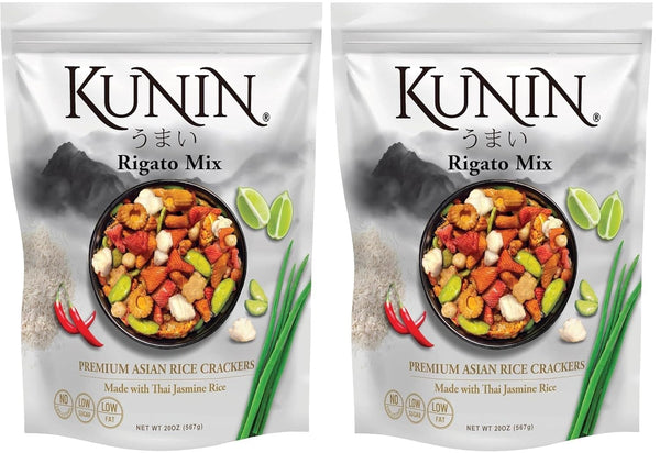 Generic Kunin Rigato mix, Premium Asian Cracker Made with Thai Jasmine Rice, 20