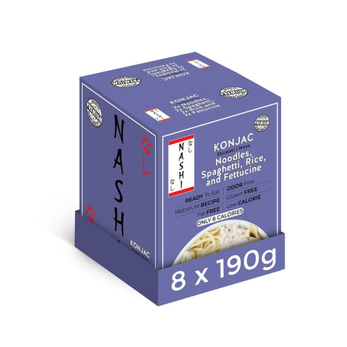 Pack (8190g) Nashi Konjac Shirataki Premium Mix Odour-Free, Vegan, Low-Calorie, Fat-Free, Keto-Friendly & Low-Carb Diet