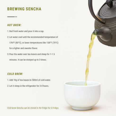 (3.5oz/100g) Senbird Premium Sencha With Matcha - Japanese Green Tea With Matcha - From Kyoto, Japan - Loose Leaf Tea