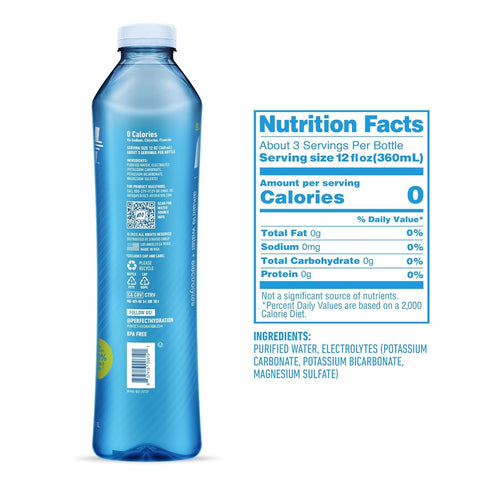 9.5+ 1-Liter 12, 2 Perfect Hydration pH Alkaline Drinking Water, Made in the USA, Bottle, Case of Cases