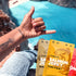 Omega-3 3-Pack (2oz Kaimana Jerky Wild Caught Salmon Teriyaki Jerky - Organic Sweet & Savory Dried Fish Strips, Rich