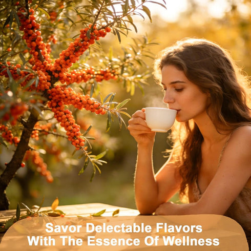 4oz/114g TEARELAE - Sea Buckthorn Berry, - Premium Dried Sea Buckthorn Tea - Whole Seabuckthorn - Rich in Antioxidants