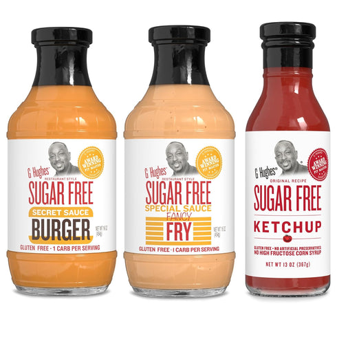 G Hughes Sugar Free Burger Sauces Variety Pack - Special Sauce for
