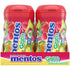 50 (Pack 4 Mentos Sugar-Free Chewing Gum, Tropical, Red Fruit and Lime, Piece Bottle of Bottles)