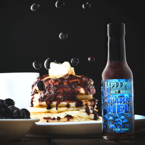 Blueberry Hell Hot Sauce - Hellfire - Carolina Reaper Peppers - 5 oz