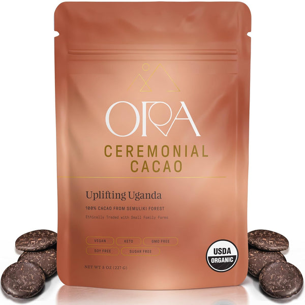 ORA Ceremonial Cacao - Uplifting Uganda - Organic 100% Cacao - Ethical