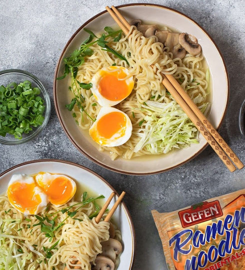 3oz (24 Pack) Gefen, Instant Ramen Noodles, No MSG Chicken Flavor, Meat Free, Certified Kosher