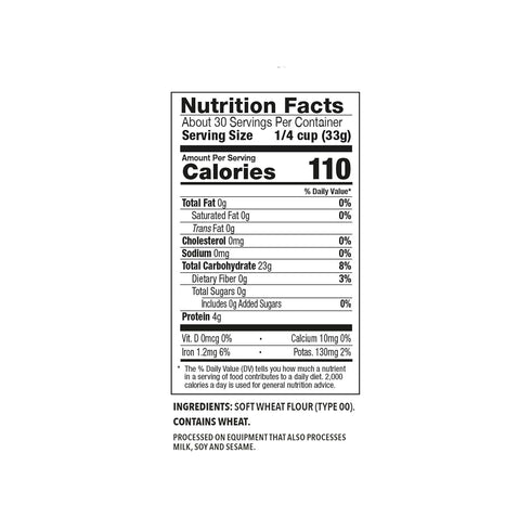 00 17.6OZ DELALLO FLOUR TYPE ORG