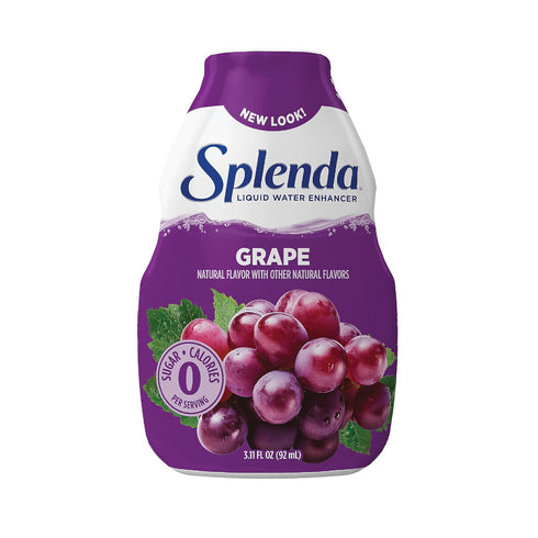 3.11 Oz 2 Pack) SPLENDA Liquid Water Enhancer Drops, Sugar Free, Zero Calorie, Natural Flavor, Concentrated Drink Mix