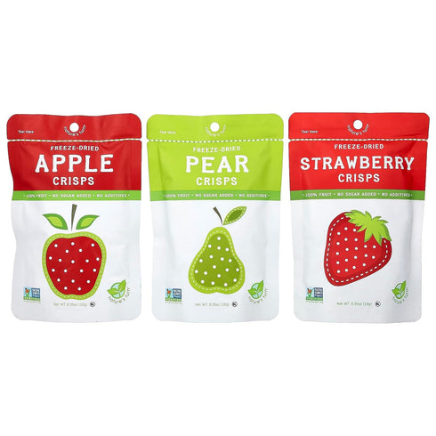 15 (0.35 oz Natures Turn Freeze-Dried Fruit Crisps Healthy, Gluten-Free,Crispy & Delicious, Plant-Based Snack,Ideal