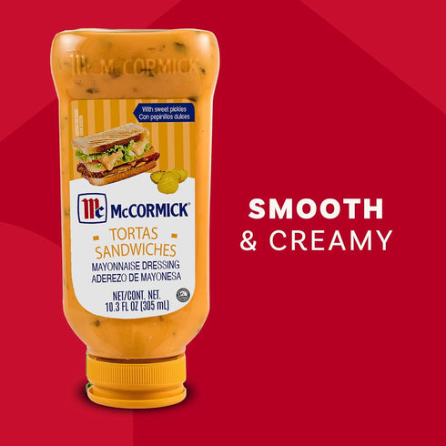 10.3 oz (Pack 6) McCormick Mayonnaise Dressing, Tortas Sandwiches, Perfect for Giving Your Favorite Deli Sandwiches a