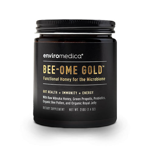 Bee-Ome Gold by Enviromedica - Unpasteurized Raw Manuka Honey with Probiotics, Royal