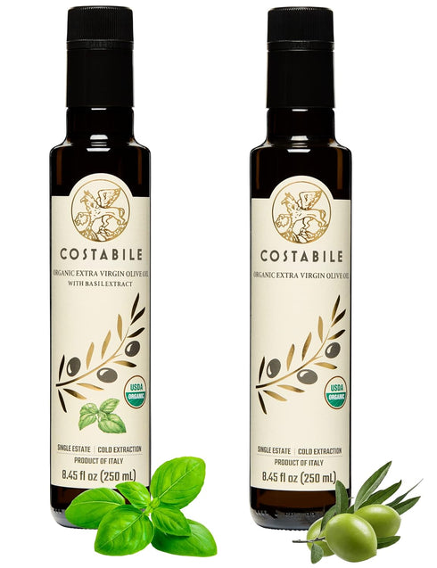 Classic Blend Polyphenol Rich Olive Oil and Basil Infused EVOO. For healthy