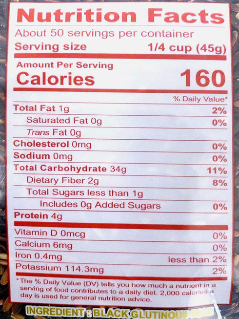 Three Ladies 5 lbs) Rice (Black Glutinous Rice