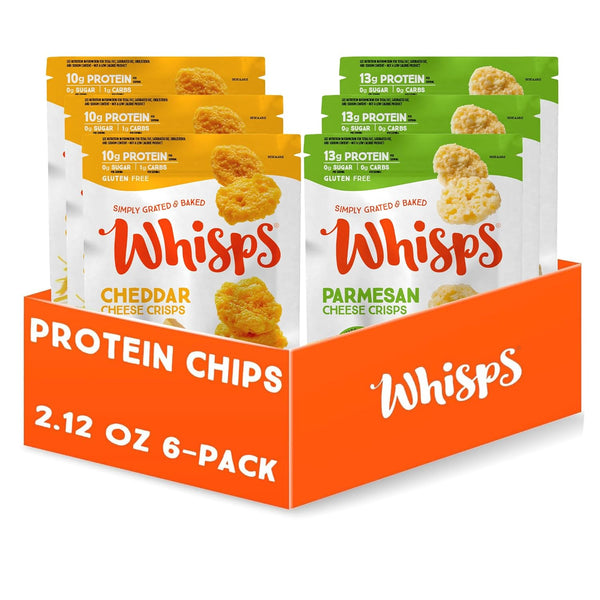 Whisps Cheese Crisps Variety Pack | Protein Chips | Healthy Snacks |