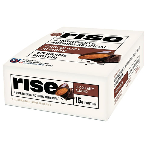 Rise Whey Protein Bars - Chocolatey Almond | Breakfast Bar & Protein
