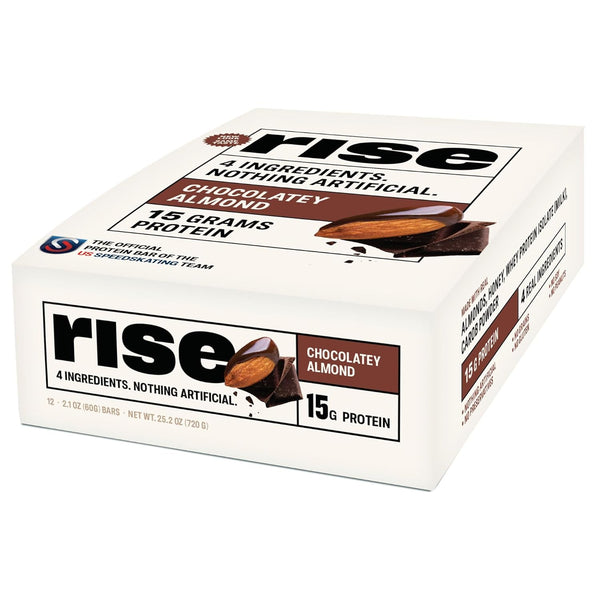 Rise Whey Protein Bars - Chocolatey Almond | Breakfast Bar & Protein