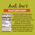 16 (Pack 1) Aunt Sues Raw & Unfiltered Organic Honey, Light Amber, USDA Organic, Ounce
