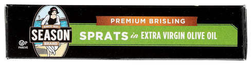 2 500MG 3, 3.75 OZ SEASON SARDINES SPRATS IN OLIVE OIL OMEGA