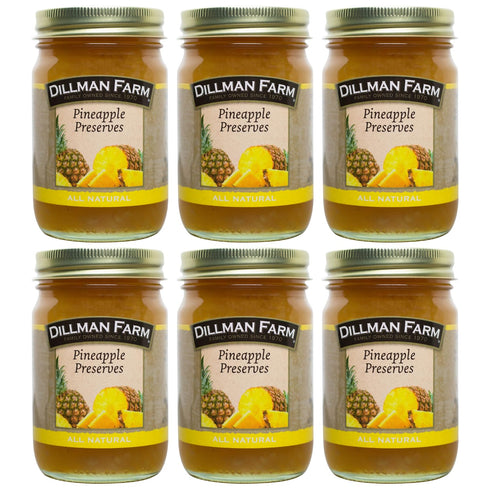 Dillman Farm All Natural Pineapple Preserves - Gluten-Free, Non-GMO, Vegan, Kosher, Eco-Friendly,