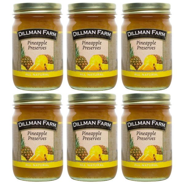 Dillman Farm All Natural Pineapple Preserves - Gluten-Free, Non-GMO, Vegan, Kosher, Eco-Friendly,