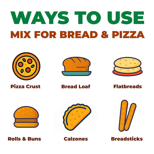LA GRANDE RUOTA 17.64 oz (Pack 1), Gluten Free Mix For Bread and Pizza of Suitable For Celiac And Gluten-Intolerant