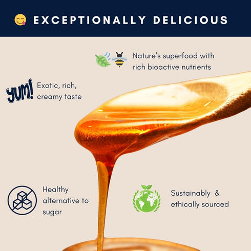 263+ 8.8 oz Honey Australia Manuka Honey MGO | | Raw, Organic, Pure Honey for Daily Wellness & Energy | Natural