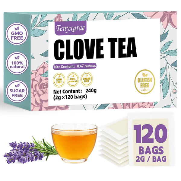 Tenyxarae Clove Tea Bags120 Teabags (2g/Bag), Made from 100% Natural Clove Flower Buds